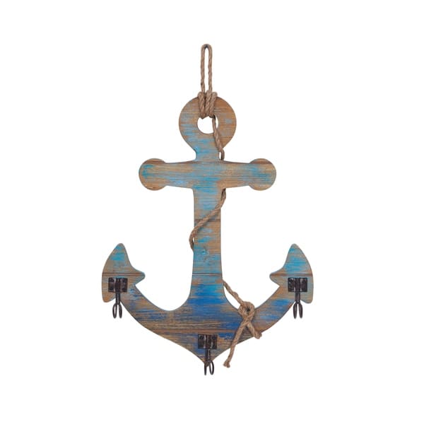 Shop Danya B Decorative Wooden Wall Anchor With Rope And