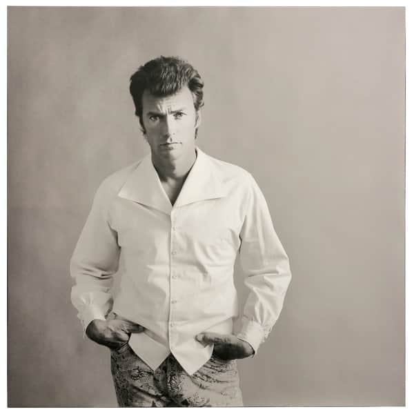 Clint Eastwood Canvas and Wood Print Vintage-style Portrait Wall Art ...