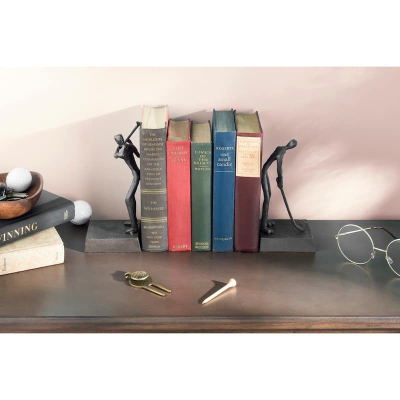 Danya B. Golfers Iron Bookend Set - Golf Home and Office Decor