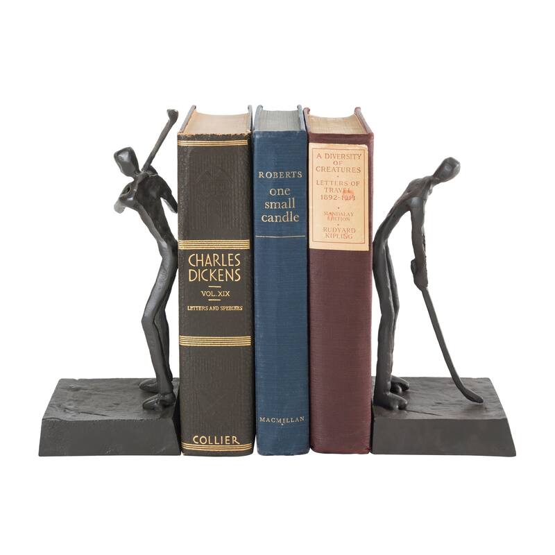 Danya B. Golfers Iron Bookend Set - Golf Home and Office Decor