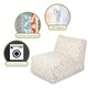 preview thumbnail 14 of 12, Majestic Home Goods Indoor Outdoor Athens Bean Bag Chair Lounger 36 in L x 27 in W x 24 in H