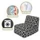 preview thumbnail 12 of 12, Majestic Home Goods Indoor Outdoor Athens Bean Bag Chair Lounger 36 in L x 27 in W x 24 in H