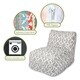 preview thumbnail 3 of 12, Majestic Home Goods Indoor Outdoor Athens Bean Bag Chair Lounger 36 in L x 27 in W x 24 in H