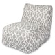 preview thumbnail 2 of 12, Majestic Home Goods Indoor Outdoor Athens Bean Bag Chair Lounger 36 in L x 27 in W x 24 in H Gray