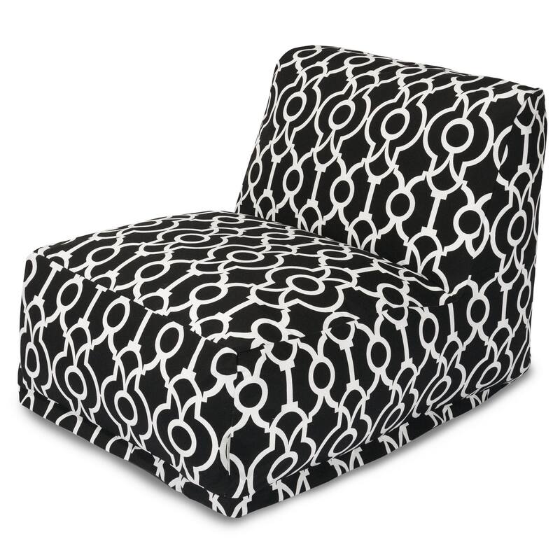 Majestic Home Goods Indoor Outdoor Athens Bean Bag Chair Lounger 36 in L x 27 in W x 24 in H
