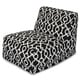 preview thumbnail 11 of 12, Majestic Home Goods Indoor Outdoor Athens Bean Bag Chair Lounger 36 in L x 27 in W x 24 in H Black