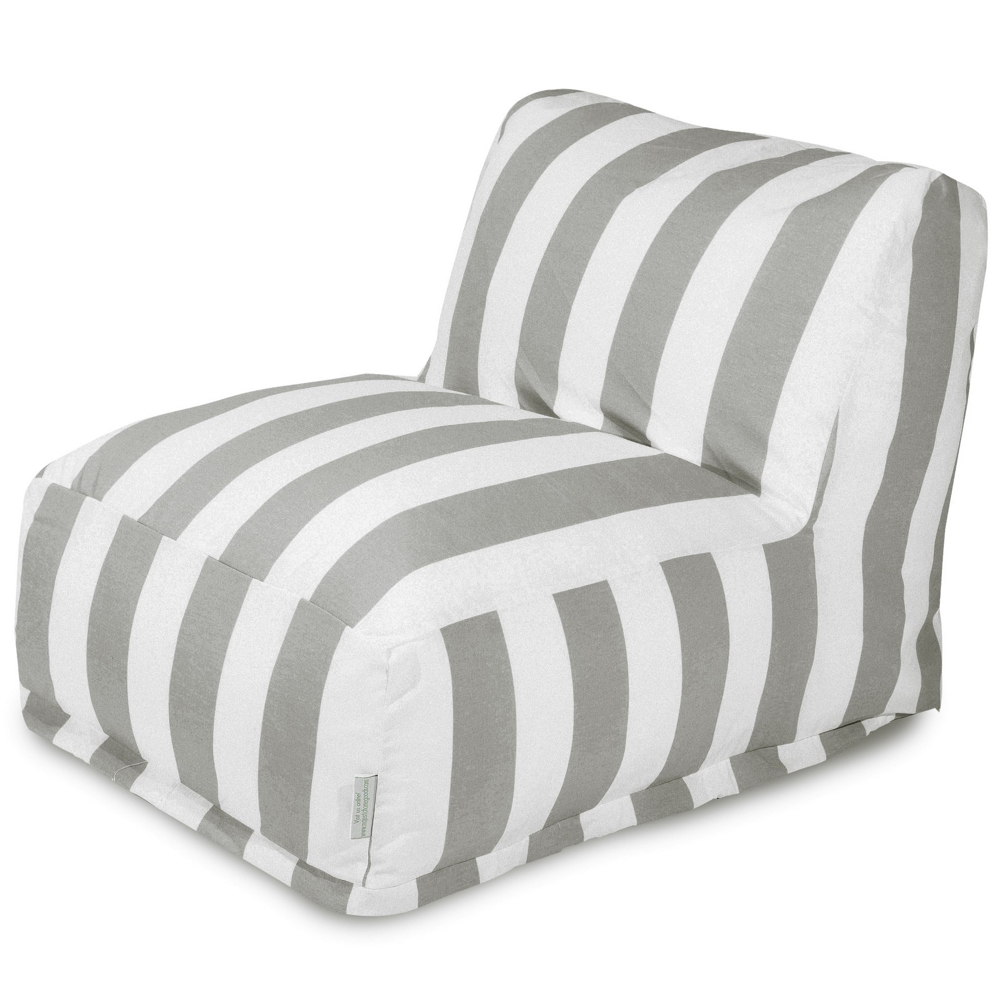 Black and white best sale striped bean bag chair