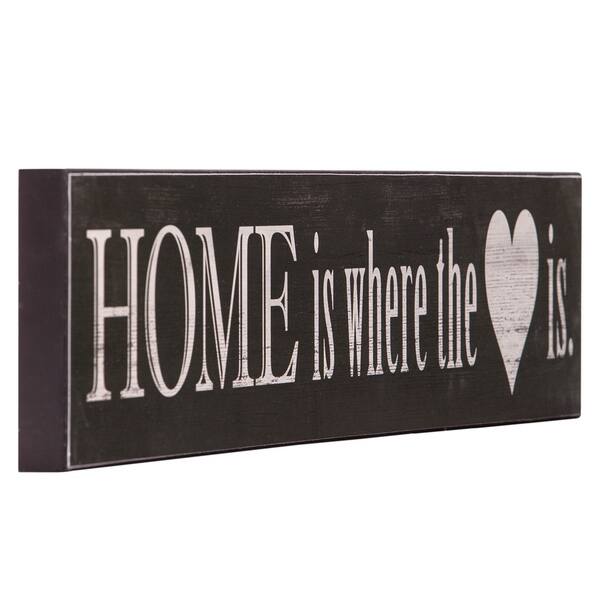 Shop Patton Wall Decor Home Is Where The Heart Is Wood Wall Art 6 X 36 Black Overstock 22253292,Exterior House Paint Colors Photo Gallery 2020
