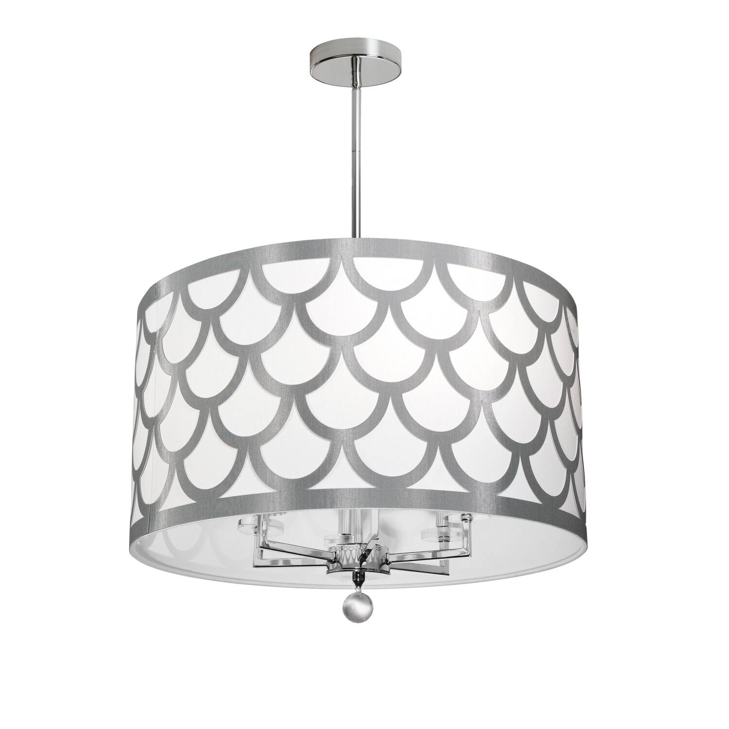 6LT Chandelier, Polished Chrome Finish (60 to 100 Watts) - Chandeliers For Bedrooms by Overstock.com