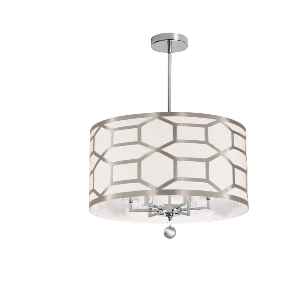 6LT Chandelier, Winter Gold (60 to 100 Watts) - Chandeliers For Bedrooms by Overstock.com