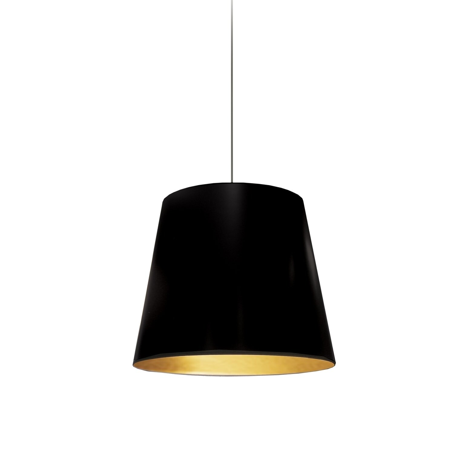 1lt Oversized Drum Pendant Small Blk Gld Black 1lt Oversized Drum Pendant Small Blk Gld Black