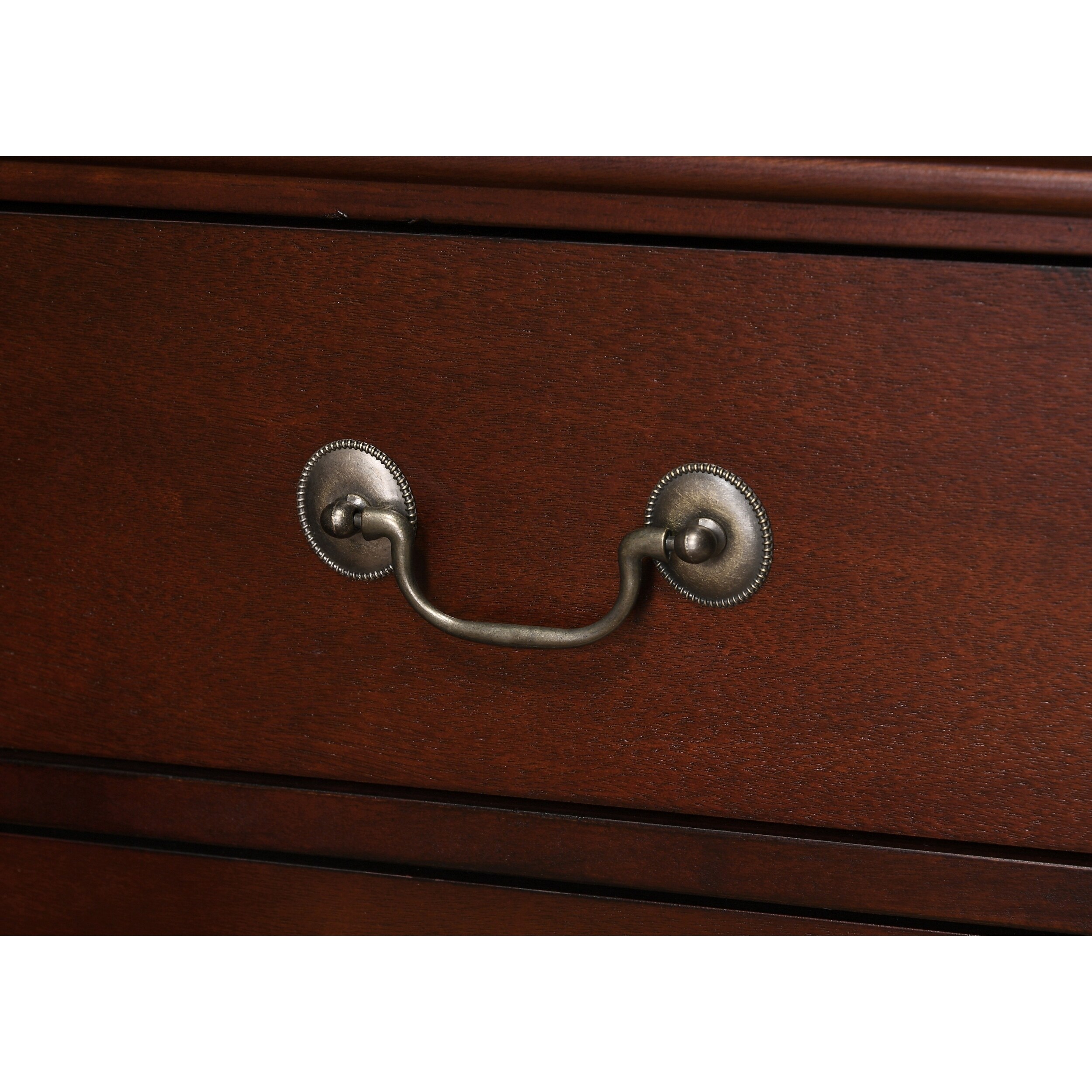 Shop Isola Louis Philippe Style Cherry Finish Wood Fully Assembled