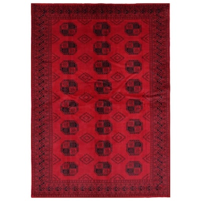 Handmade One-of-a-Kind Bokhara Wool Rug (Pakistan) - 5'10 x 8'3