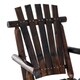 Outsunny Fir Wood Rustic Outdoor Patio Adirondack Rocking Chair Furniture - Thumbnail 5