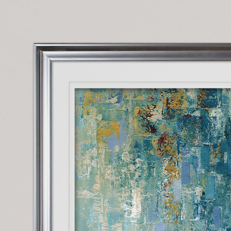 I Love the Rain-Premium Framed Print - grey, yellow, blue, green, white, black, red