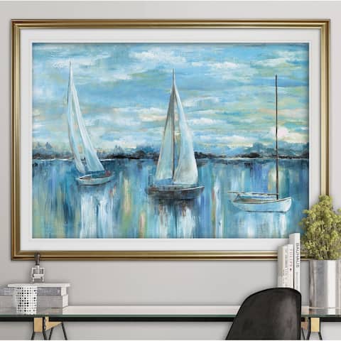 Evening on the Bay-Premium Framed Print