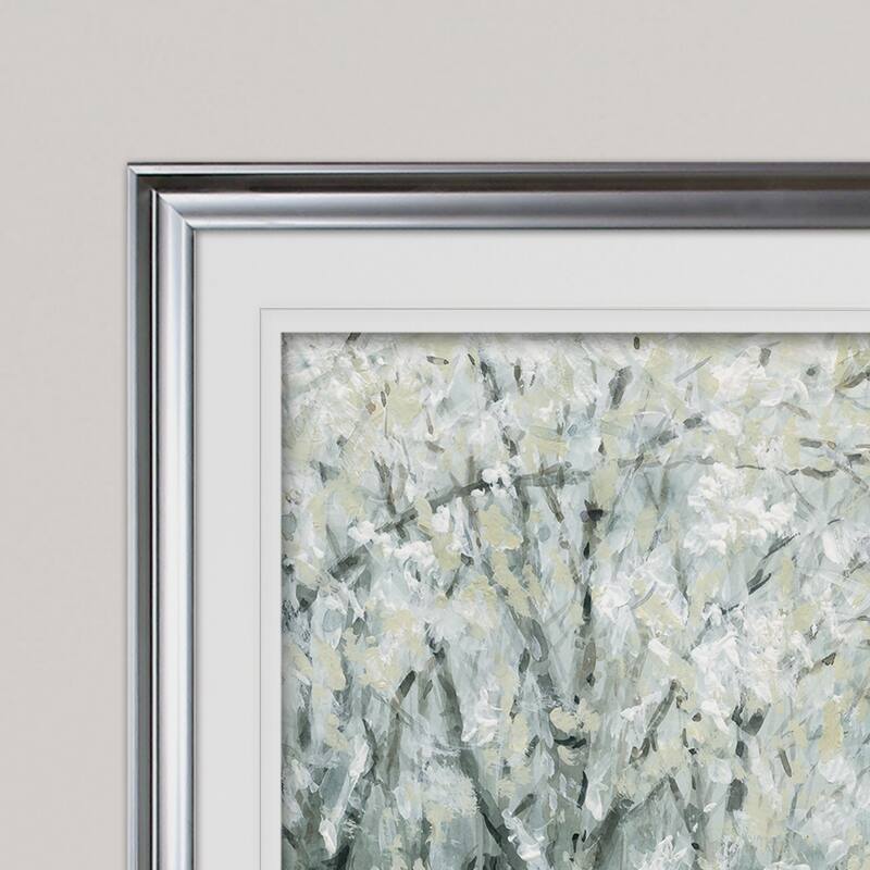 Christmas Lane-Premium Framed Print - grey, yellow, blue, green, white, black, red