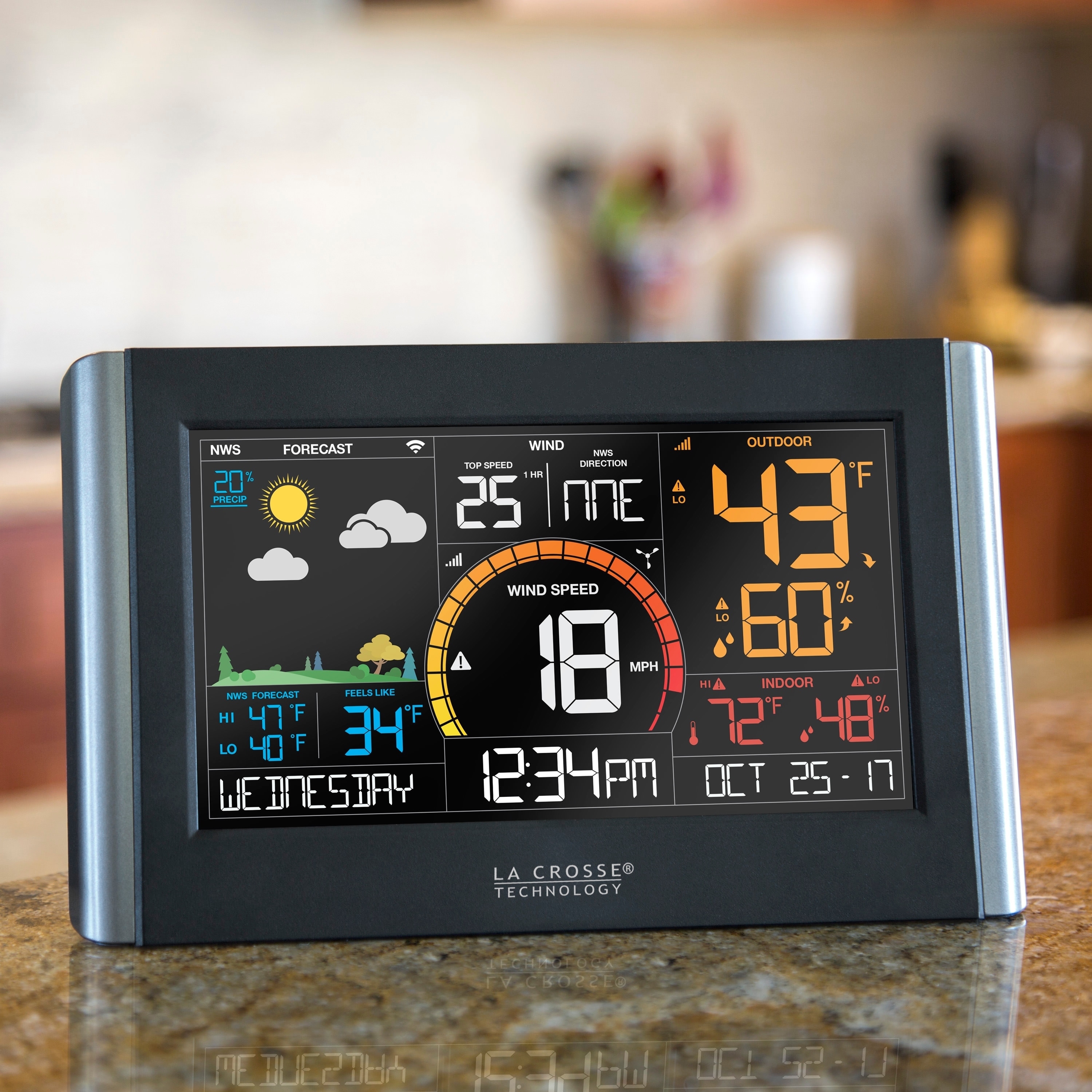 La Crosse Technology V10-TH Color Wireless WIFI Weather Station - Bed Bath  & Beyond - 21162652