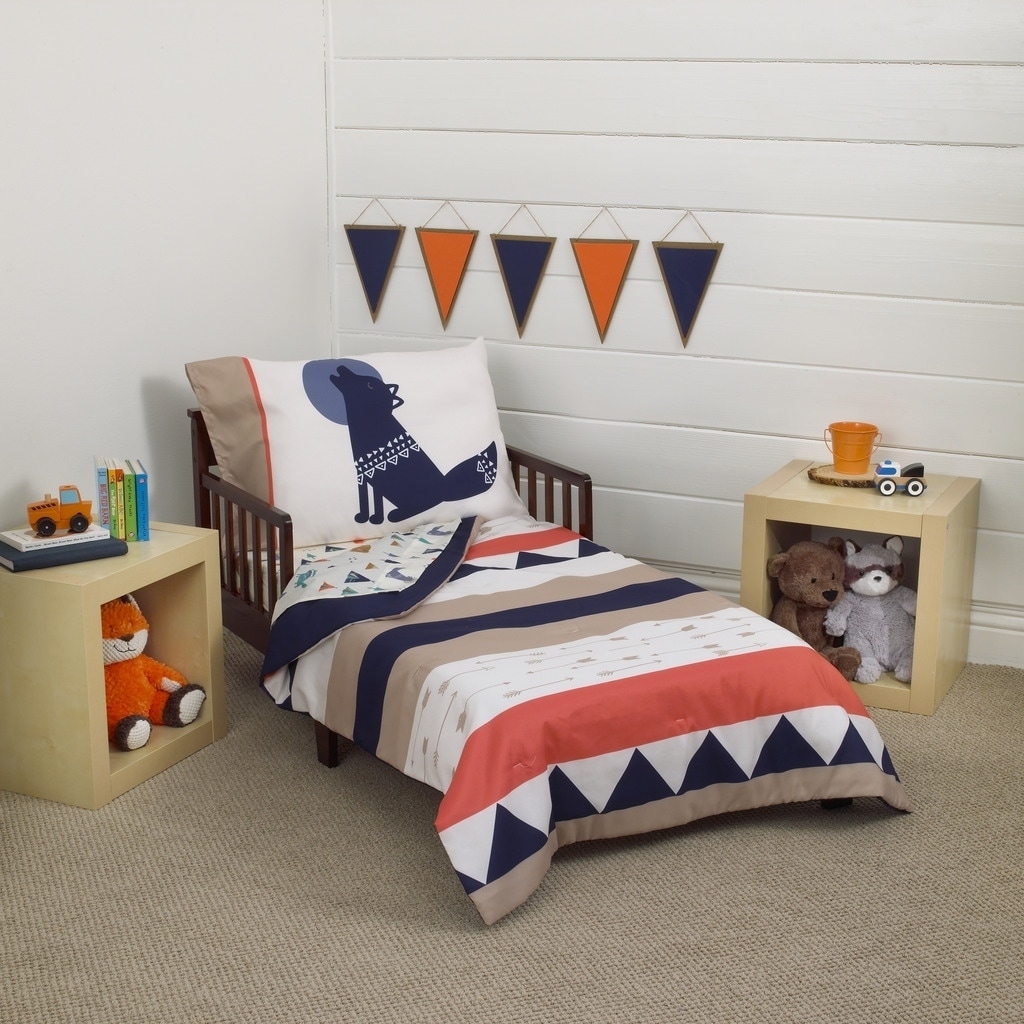 Shop Carter S Aztec Boy 4 Piece Toddler Bed Set Overstock 22258396