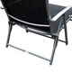 Outsunny Steel Sling Fabric Outdoor Folding Chaise Lounge Chair Recliner - Black - Thumbnail 7