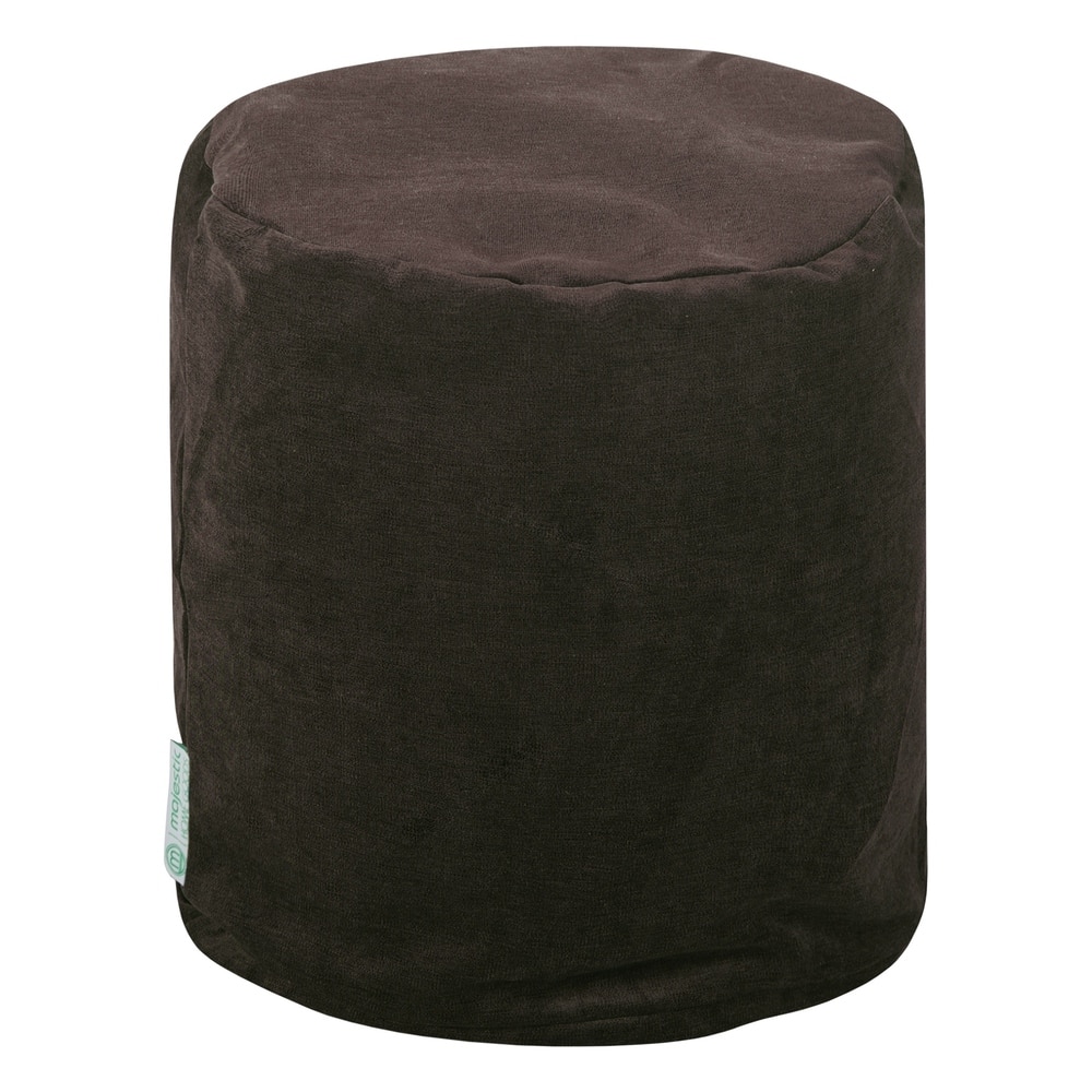 Majestic Home Goods Villa Collection Indoor Ottoman Pouf 16" L x 16" W x 17" H