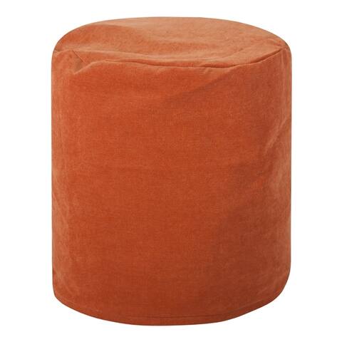 Majestic Home Goods Villa Collection Indoor Ottoman Pouf 16" L x 16" W x 17" H