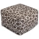 preview thumbnail 13 of 12, Majestic Home Goods Indoor Fusion Cotton Ottoman Pouf 27 in L x 27 in W x 17 in H