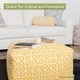 preview thumbnail 4 of 12, Majestic Home Goods Indoor Fusion Cotton Ottoman Pouf 27 in L x 27 in W x 17 in H