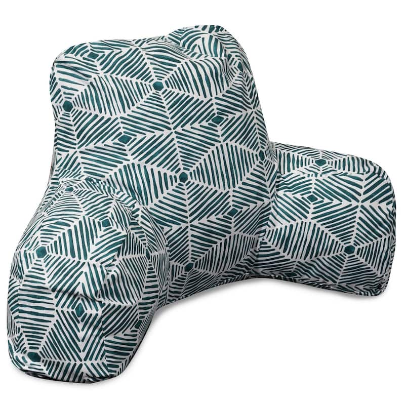 Majestic Home Goods Charlie Cotton Reading Bed Pillow 33 X 6 X 18 - Emerald