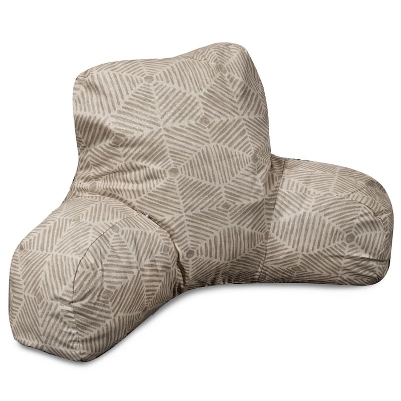 Majestic Home Goods Charlie Cotton Reading Bed Pillow 33 X 6 X 18 - Beige metallic