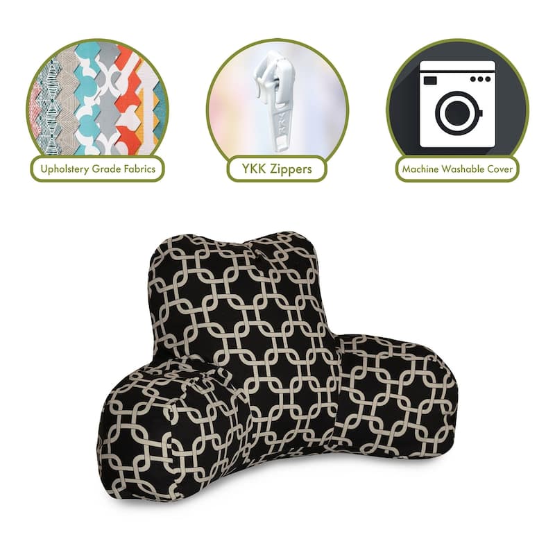 Majestic Home Goods Links Reading Bed Pillow 33 X 6 X 18