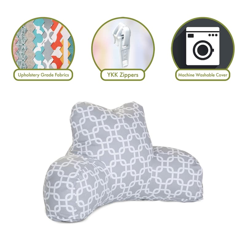 Majestic Home Goods Links Reading Bed Pillow 33 X 6 X 18
