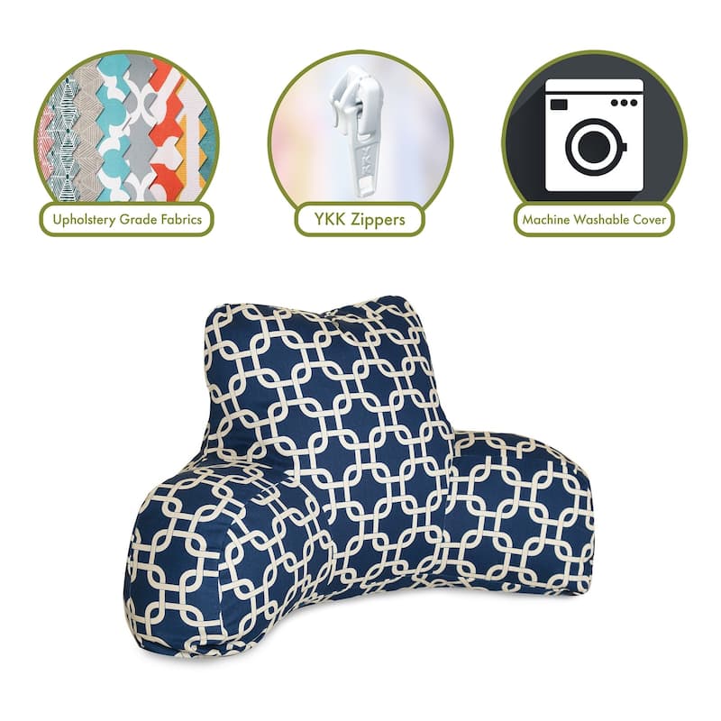 Majestic Home Goods Links Reading Bed Pillow 33 X 6 X 18