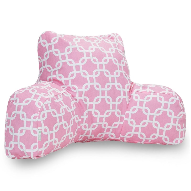Majestic Home Goods Links Reading Bed Pillow 33 X 6 X 18 - Soft Pink - Cotton