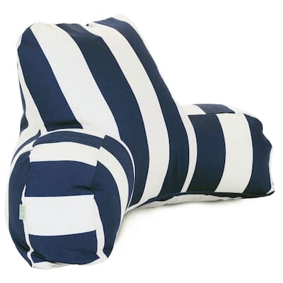 Majestic Home Goods Vertical Stripe Reading Bed Pillow 33 X 6 X 18