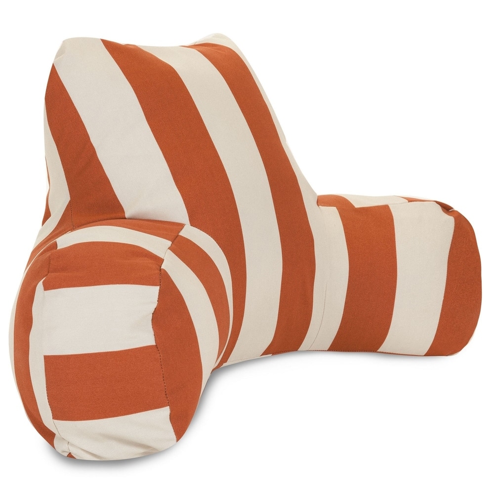 Majestic Home Goods Vertical Stripe Reading Bed Pillow 33 X 6 X 18