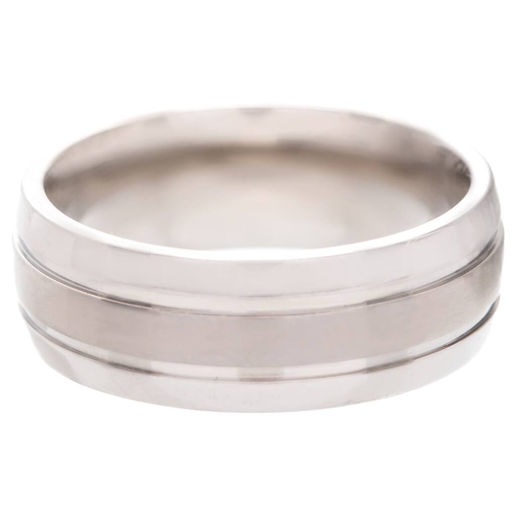 Men's Titanium Corrosion-Resistant Polished Band (8 mm)