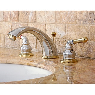 Bathroom Faucets - Shop The Best Deals For May 2017  Chrome/ Polished Brass Widespread Bathroom Faucet