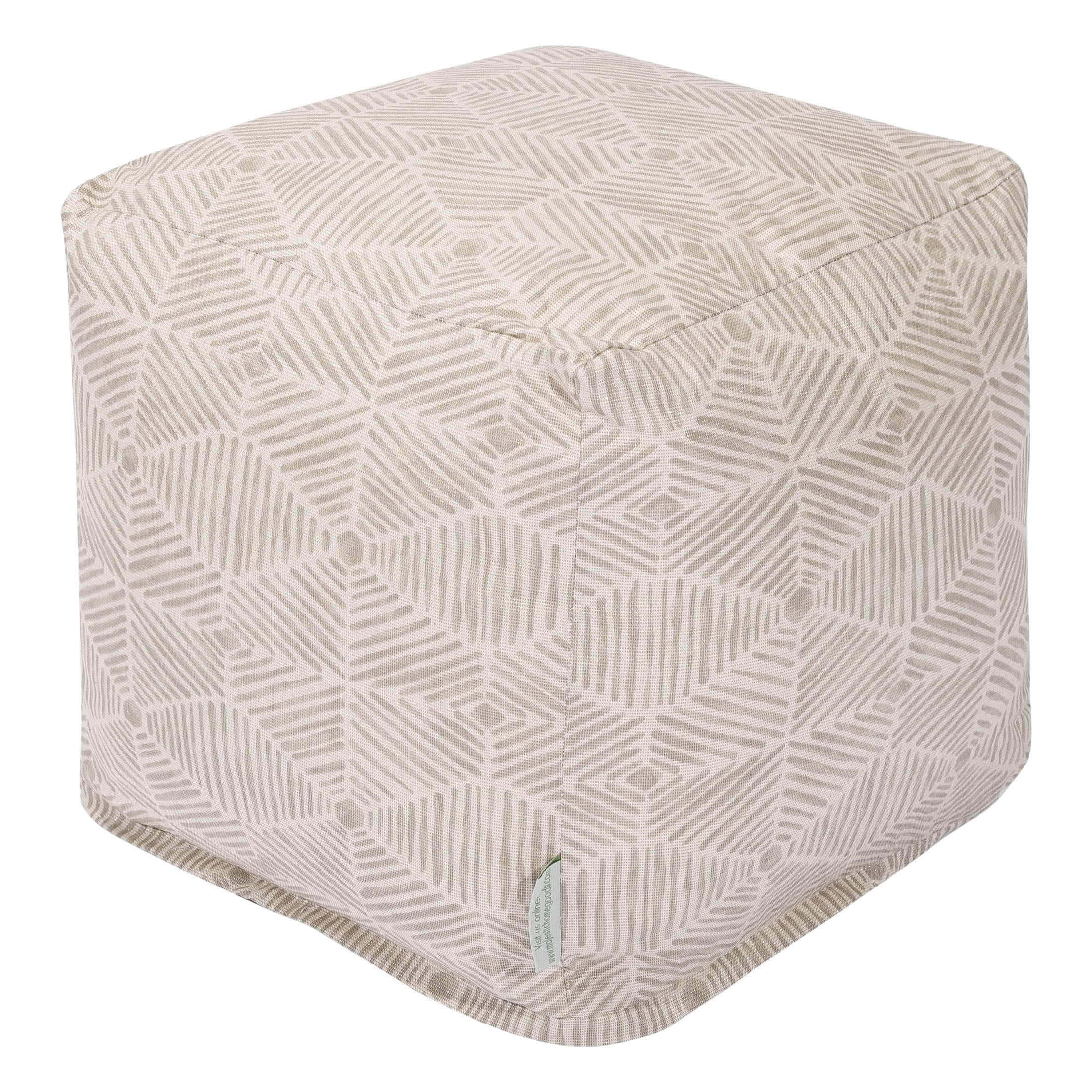 Majestic Home Goods Charlie Indoor Ottoman Pouf Cube - Small