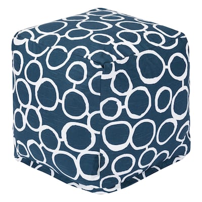 Majestic Home Goods Fusion Indoor Ottoman Pouf Cube - Small