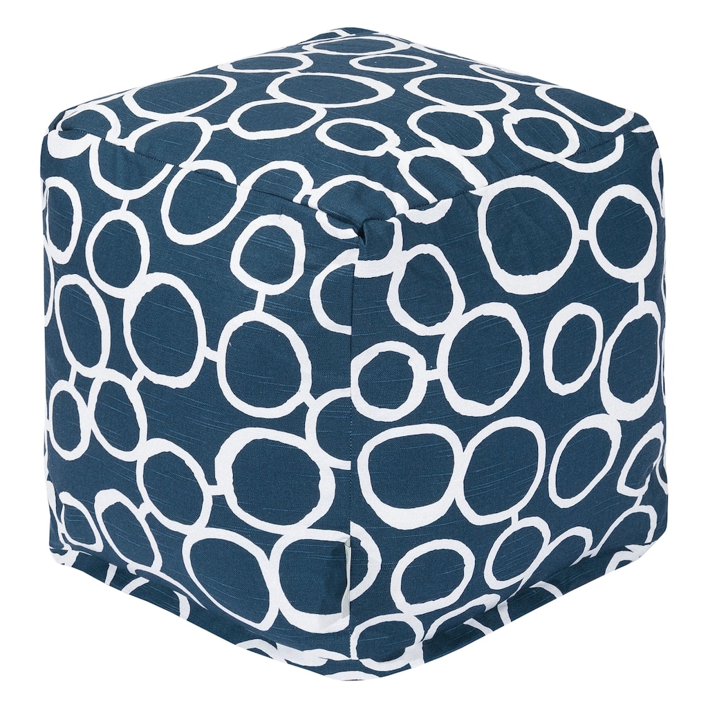 Majestic Home Goods Fusion Indoor Ottoman Pouf Cube - Small
