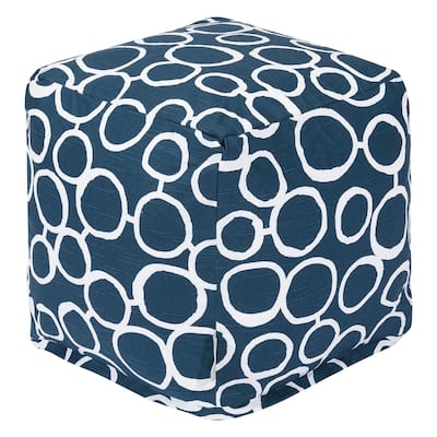 Majestic Home Goods Fusion Indoor Ottoman Pouf Cube - Small