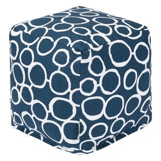 Majestic Home Goods Fusion Indoor Ottoman Pouf Cube - Small