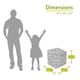 preview thumbnail 14 of 16, Majestic Home Goods Fusion Indoor Ottoman Pouf Cube - Small