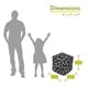preview thumbnail 8 of 16, Majestic Home Goods Fusion Indoor Ottoman Pouf Cube - Small