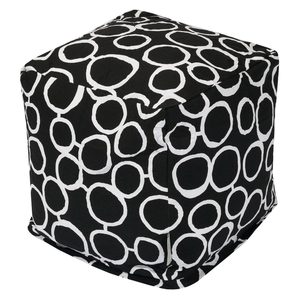Majestic Home Goods Fusion Indoor Ottoman Pouf Cube - Small
