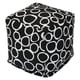 preview thumbnail 7 of 16, Majestic Home Goods Fusion Indoor Ottoman Pouf Cube - Small Black