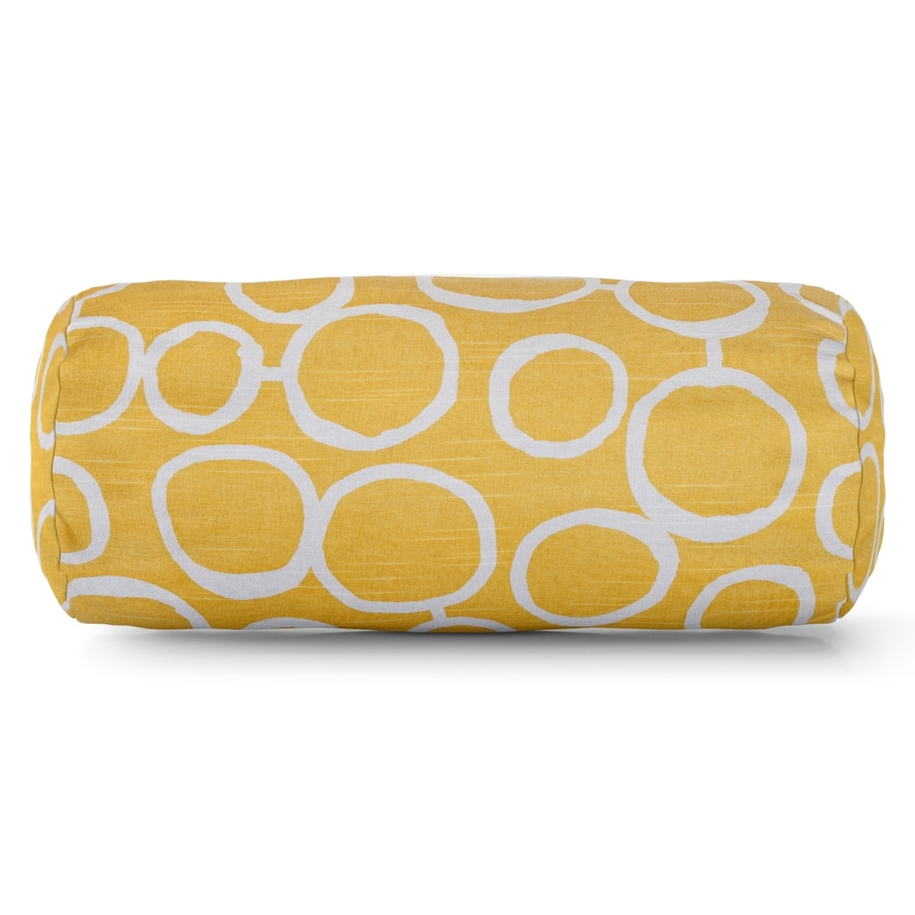 Majestic Home Goods Indoor Fusion Round Bolster Decorative Throw Pillow