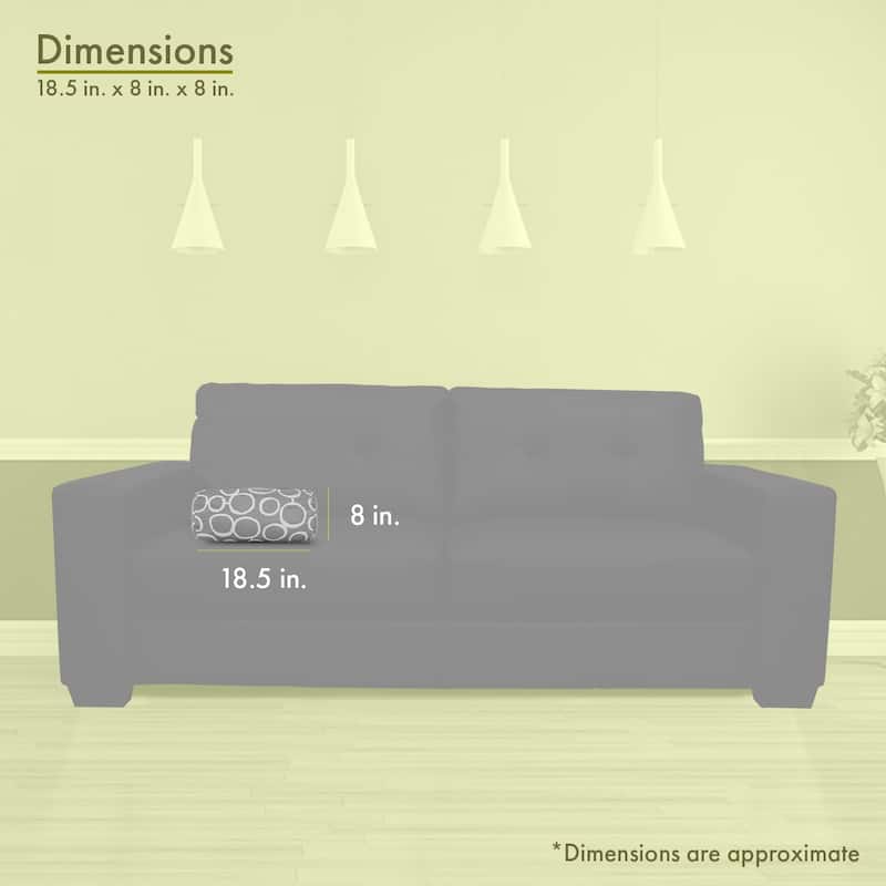 Majestic Home Goods Indoor Fusion Round Bolster Decorative Throw Pillow