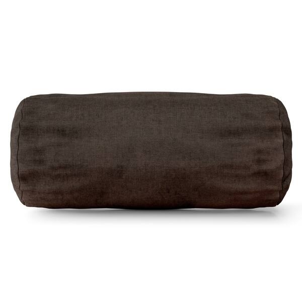 Shop Majestic Home Goods Indoor Faux Suede Round Bolster